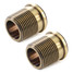 A-ADP-506-34-X2-OEB - 3/4 inch Coupler Radiator Valve Adaptors - Old English Brass (Pair) A-ADP-506-34-X2-OEB - 3/4 inch Coupler Radiator Valve Adaptors - Old English Brass (Pair)